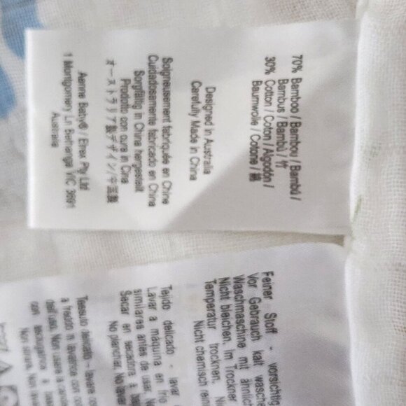 Aenne Baby dinosaur swaddle stroller blanket nursing cover  cotton / bamboo - Picture 4 of 5